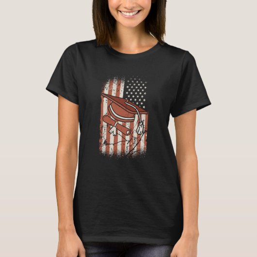 Graduated us flag Graduate Graduation 2 T-Shirt (Vorderseite)