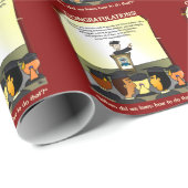 Graduates Flat Card Geschenkpapier (Rolleneckpunkt)