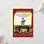 Graduates Flat Card Karte (Vorderseite/Rückseite Beispiel)