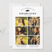 GRADUATES-Gruppe "FotoCollage Joint Graduation Einladung (Vorderseite)