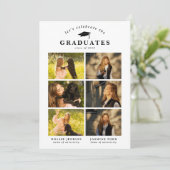 GRADUATES-Gruppe "FotoCollage Joint Graduation Einladung (Stehend Vorderseite)