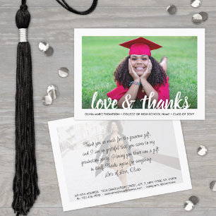 Graduate's New Address Liebe & Danke Abschluss