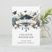 Graduating Nurse Einladung (Stehend Vorderseite)