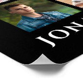 Graduation 15 Photo Collage Congrats Grad Poster (Ecke)