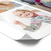 Graduation 16 Photo Collage Script Graduate Poster (Ecke)