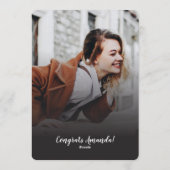 Graduation 2025 Photo Collage Grad Party Einladung (Rückseite)