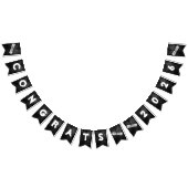 Graduation 2026 Black Leather and Diplomas Wimpelkette (Alle)