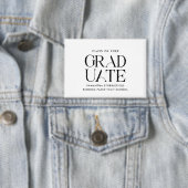 Graduation 2026 Modern Grad Party Button (Insitu)