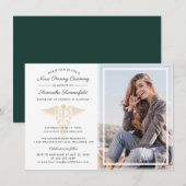 Graduation 2026 Photo Nurse Pinning Ceremony Einladung (Vorne/Hinten)