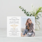 Graduation 2026 Photo Nurse Pinning Ceremony Einladung (Stehend Vorderseite)