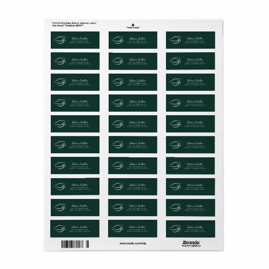 Graduation 2026 Script Green Return Address (Vorne)