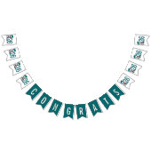 Graduation 2026 Teal and Black Wimpelkette (Alle)