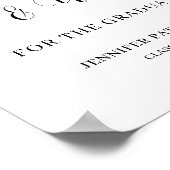 Graduation Advise & Wishes Graduate Poster (Ecke)