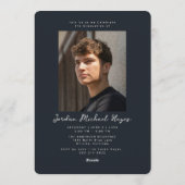 Graduation Announcement and Invitation with Photo Einladung (Rückseite)