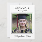 Graduation Announcement Card Template Ankündigung (Vorderseite)