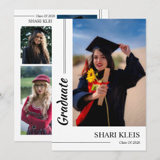 Graduation Announcement Card Template Ankündigung