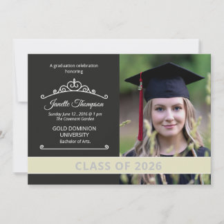Graduation Announcement Card Template Ankündigung