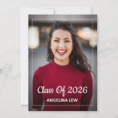 Graduation Announcement Card Template Ankündigung (Vorderseite)