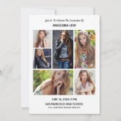 Graduation Announcement Card Template Ankündigung (Rückseite)