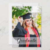 Graduation Announcement Card Template Ankündigung (Vorderseite)