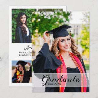 Graduation Announcement Card Template Ankündigung