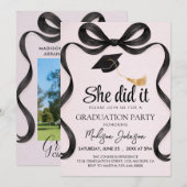 Graduation announcement class of 2026 einladung (Vorne/Hinten)