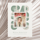 Graduation announcement class of 2026 sage green ankündigung