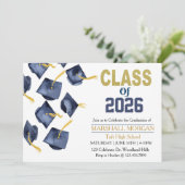 Graduation Announcement | Grad Party Einladung (Stehend Vorderseite)