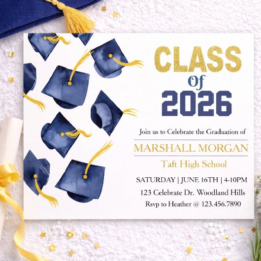 Graduation Announcement | Grad Party Einladung