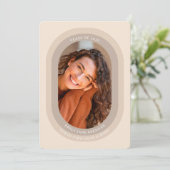 Graduation Announcement Grad Photo Card Ankündigung (Stehend Vorderseite)