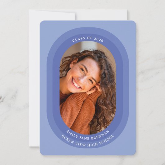 Graduation Announcement Grad Photo Card Ankündigung (Vorderseite)