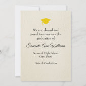 Graduation Announcement High School with Photo Karte (Rückseite)