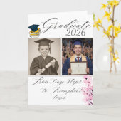 Graduation announcement  karte (Gelbe Blume)