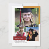 Graduation Announcement Template Ankündigung (Rückseite)