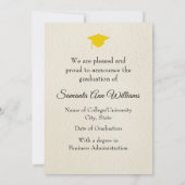 Graduation Announcement - University with Photo Karte (Rückseite)