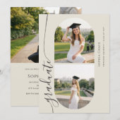 Graduation Arch Photo Graduation Party Einladung (Vorne/Hinten)