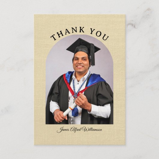 Graduation Arch Thank You card Karte (Vorderseite)