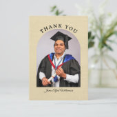 Graduation Arch Thank You card Karte (Stehend Vorderseite)