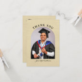 Graduation Arch Thank You card Karte (Vorderseite/Rückseite Beispiel)