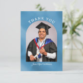 Graduation Arch Thank You card Karte (Stehend Vorderseite)