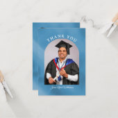 Graduation Arch Thank You card Karte (Vorderseite/Rückseite Beispiel)