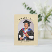 Graduation Arch Thank You postcard Postkarte (Stehend Vorderseite)