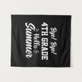Graduation Art | 4th Grade Hello Summer Wandteppich (Vorderseite (Horizontal))