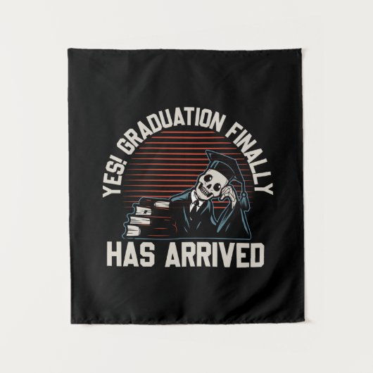 Graduation Art | Graduation Finally Has Arrived Wandteppich (Vorderseite)