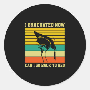 Graduation Art I Graduated Now Runder Aufkleber
