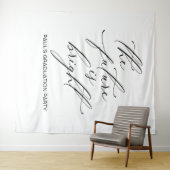 GRADUATION BACKDROP BANNER THE FUTURE IS BRIGHT WANDTEPPICH (Beispiel (Horizontal))