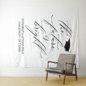 GRADUATION BACKDROP BANNER THE FUTURE IS BRIGHT WANDTEPPICH (Beispiel (Horizontal))