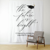 GRADUATION BACKDROP BANNER THE FUTURE IS BRIGHT WANDTEPPICH (Beispiel)