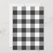 Graduation BBQ Backyard Black Einladung (Rückseite)