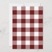 Graduation BBQ Backyard Rustic Einladung (Rückseite)